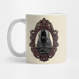 Bird Cameo: African Grey Parrot Mug